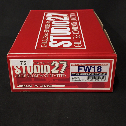 STUDIO27 1:20 FW18 ワールドチャンピオンシップ96